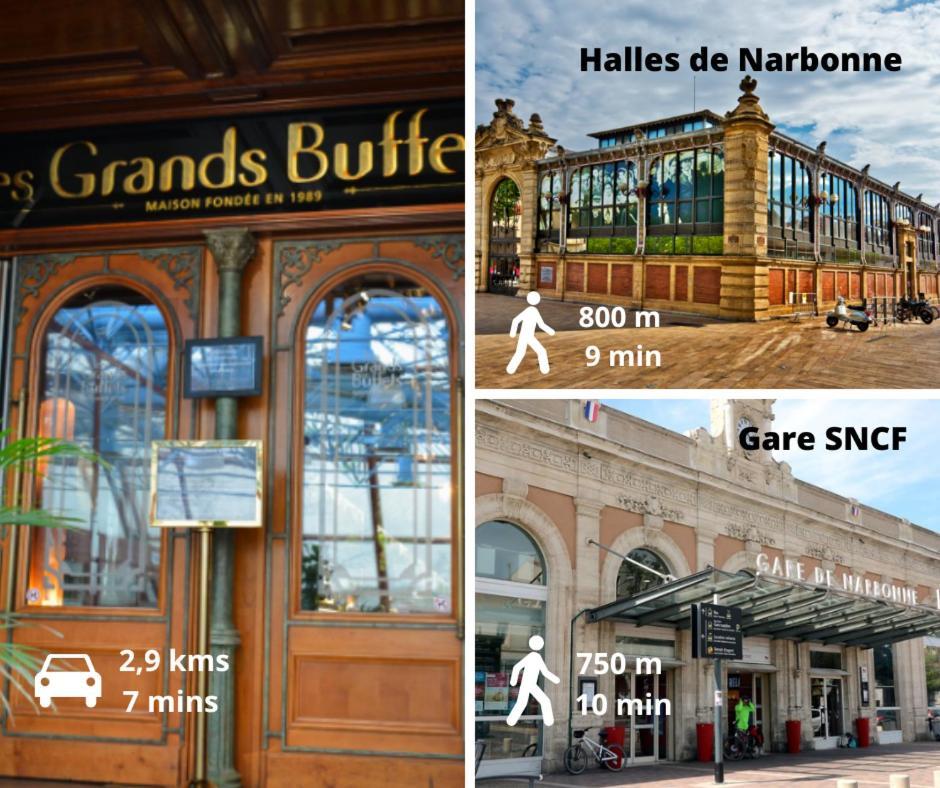 Charmant Studio Rue Droite Narbonne Eksteriør bilde